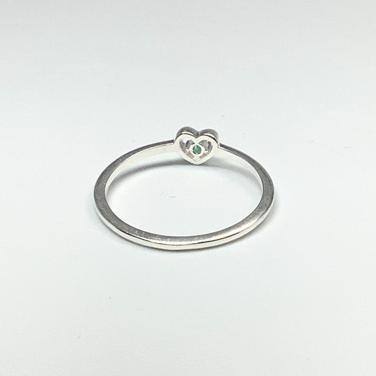 Emerald Heart Ring - Rocks and Gems Canada