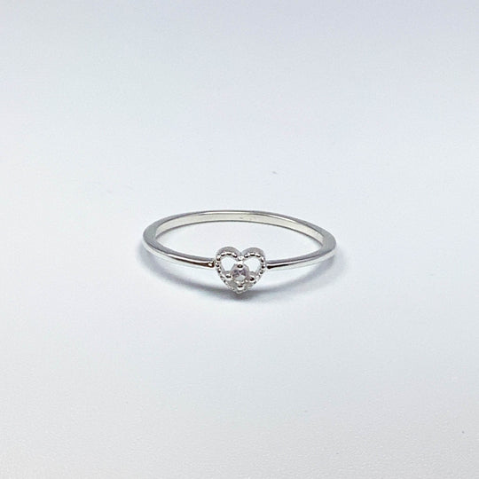Rainbow Moonstone Heart Ring - Rocks and Gems Canada