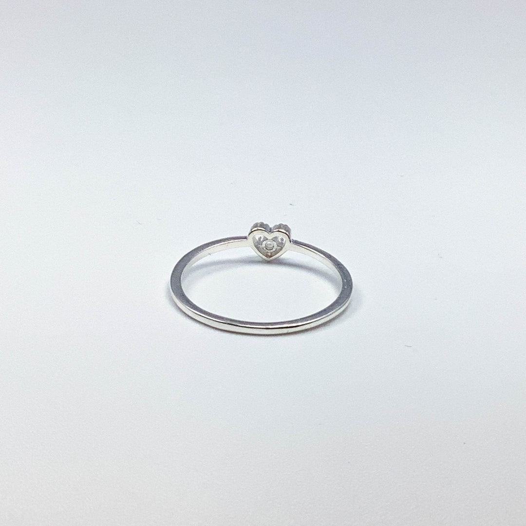 Rainbow Moonstone Heart Ring - Rocks and Gems Canada