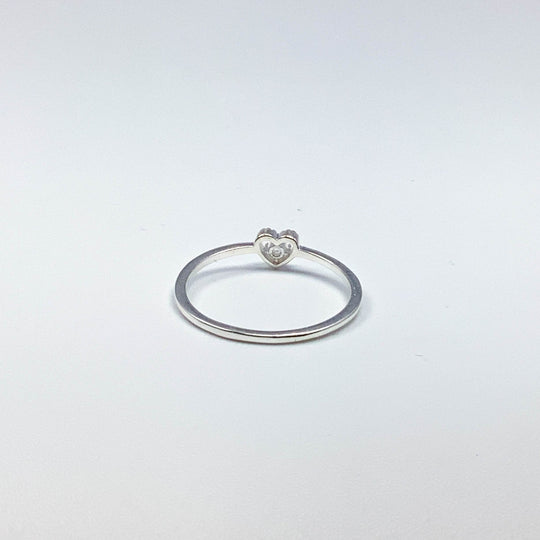 Rainbow Moonstone Heart Ring - Rocks and Gems Canada
