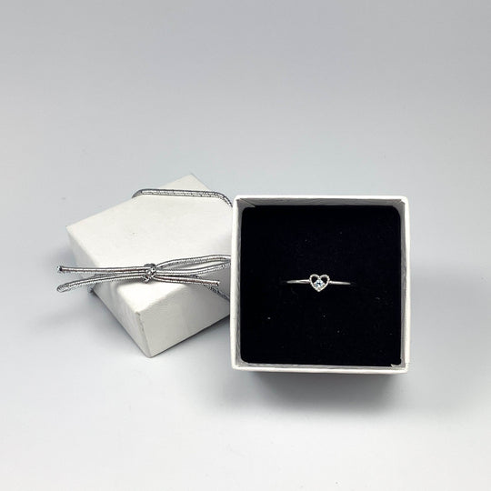 Blue Topaz Heart Ring - Rocks and Gems Canada