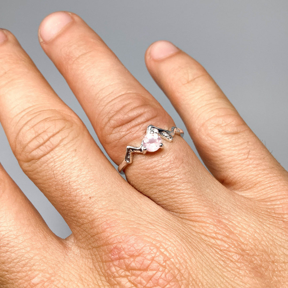 Rose Quartz Mountains Ring - Rocks and Gems Canada