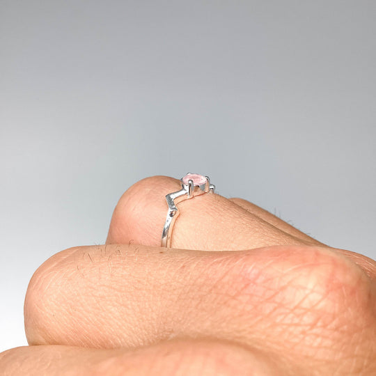 Rose Quartz Mountains Ring - Rocks and Gems Canada