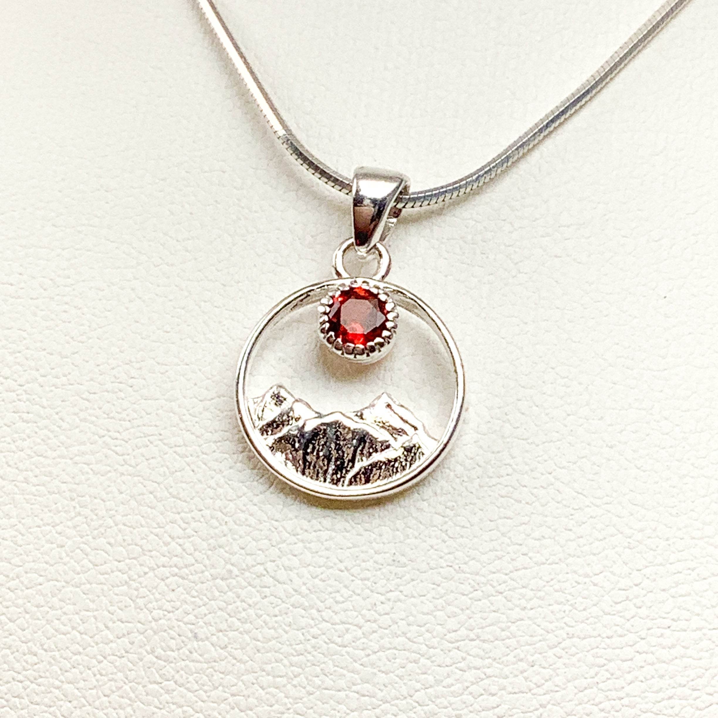 Garnet Mountains Pendant - Rocks and Gems Canada