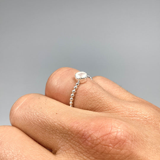 Rainbow Moonstone Ring - Rocks and Gems Canada