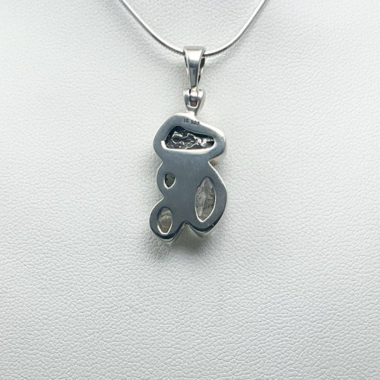 Campo Del Cielo Meteorite, Herkimer Diamond and Moldavite Pendant