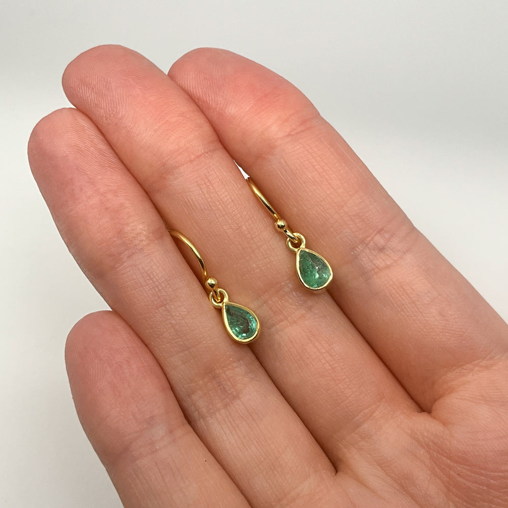Emerald Dangle Earrings