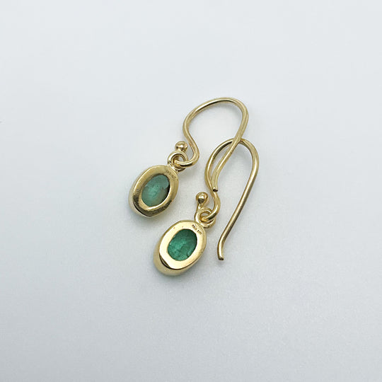 Emerald Dangle Earrings