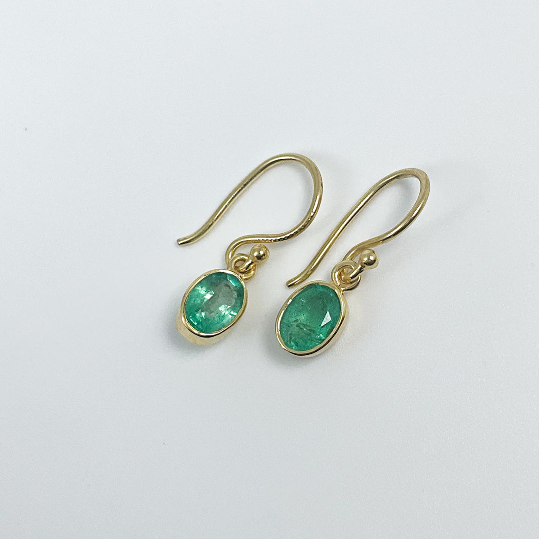 Emerald Dangle Earrings