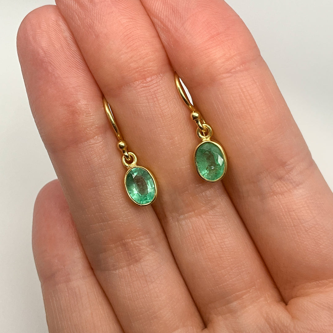 Emerald Dangle Earrings