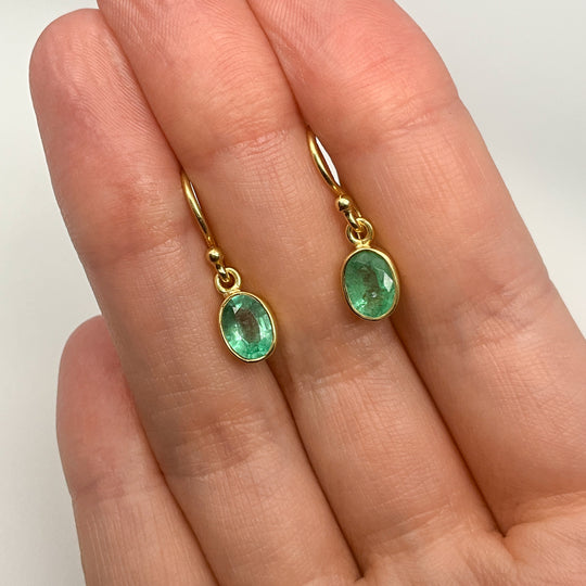 Emerald Dangle Earrings