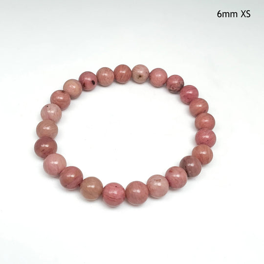 Pink Rhodonite Beaded Bracelet - Rocks and Gems Canada