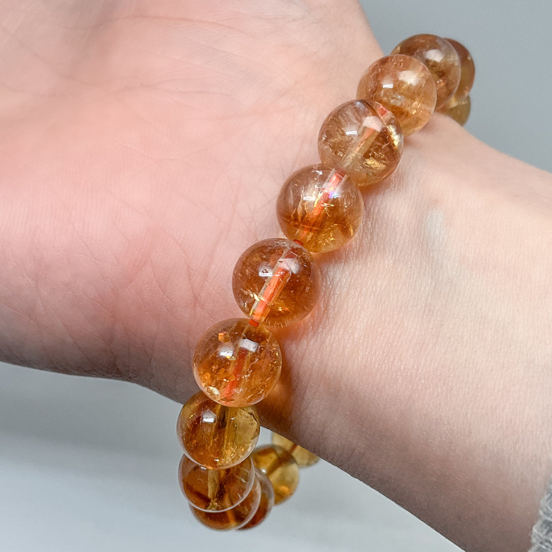 Citrine Beaded Bracelet - High Quality