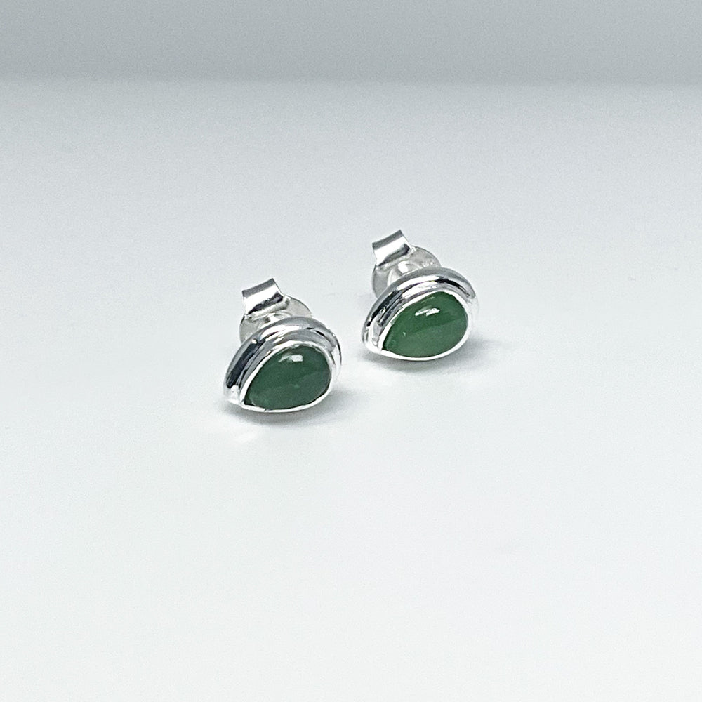 Jade Stud Earrings - Rocks and Gems Canada