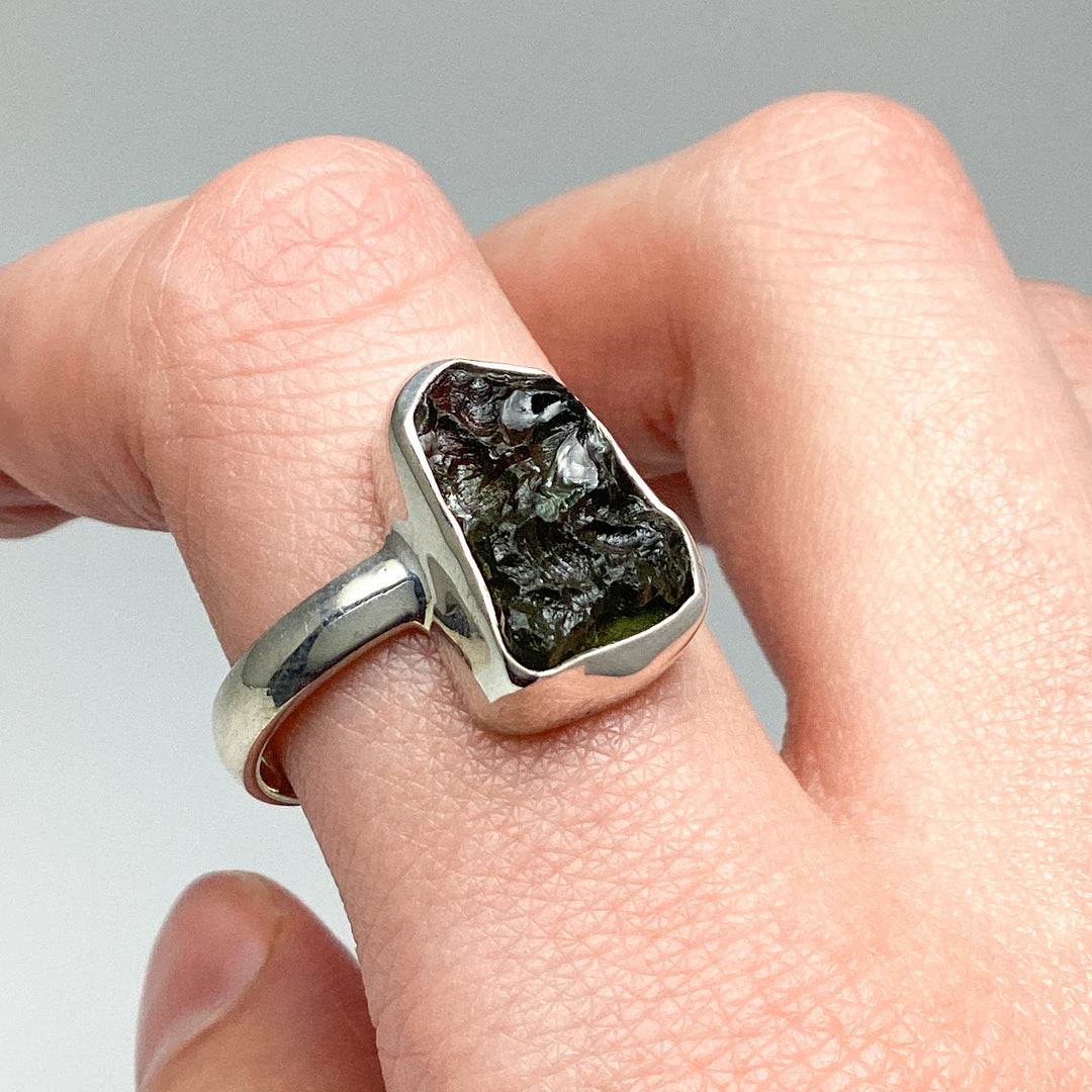 Moldavite Ring - Rocks and Gems Canada