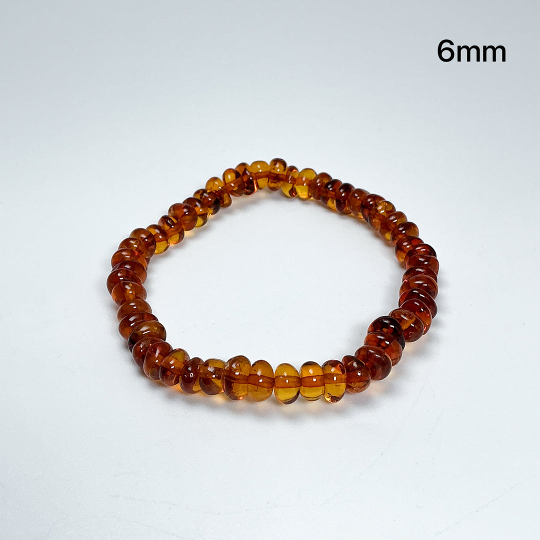 Amber Cognac Nugget Beaded Bracelet