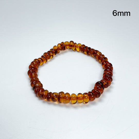 Amber Cognac Nugget Beaded Bracelet