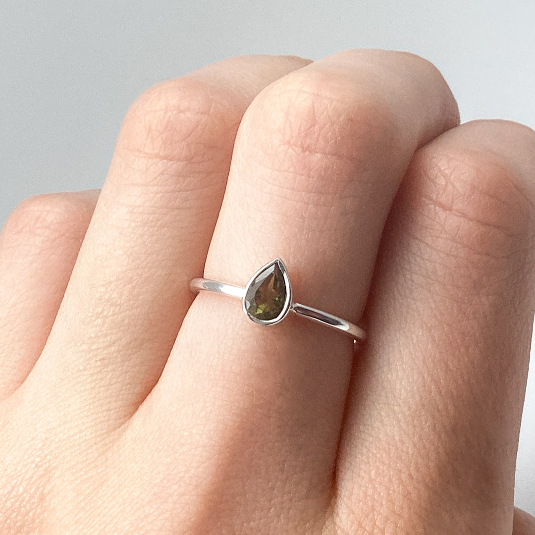 Moldavite Ring - Rocks and Gems Canada