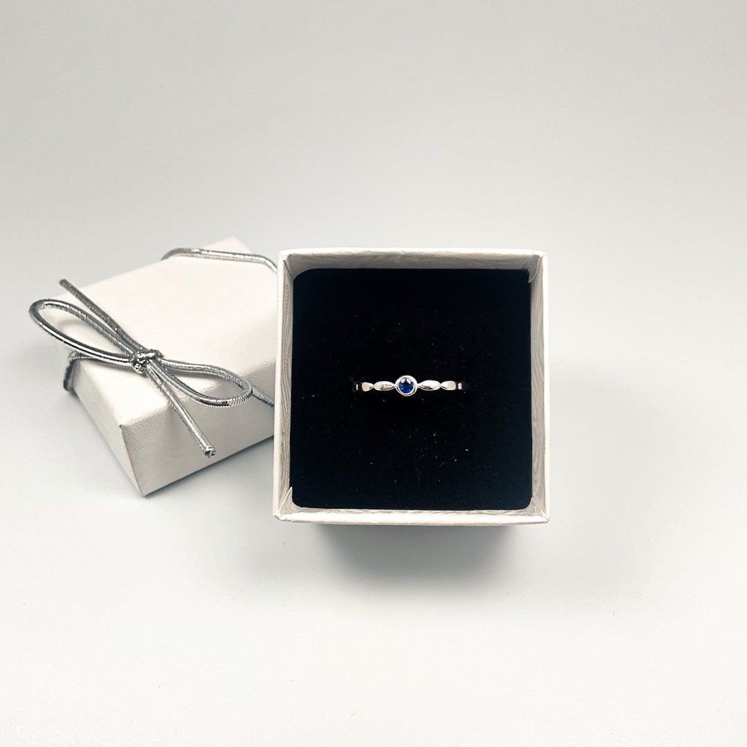 Dark Blue Sapphire Ring