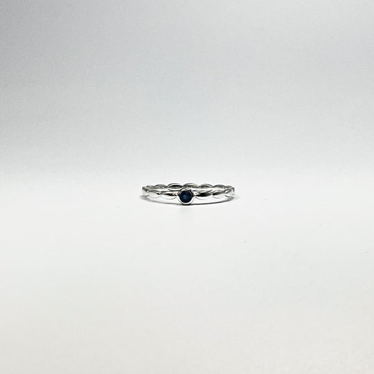 Dark Blue Sapphire Ring