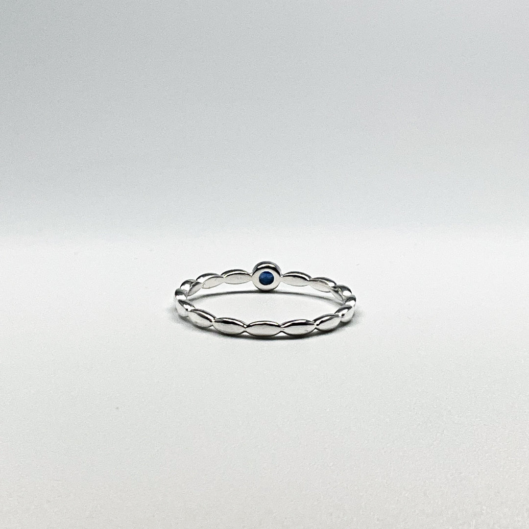 Dark Blue Sapphire Ring
