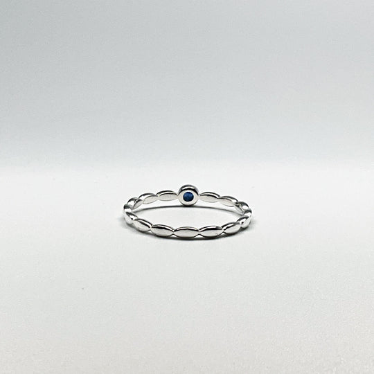 Dark Blue Sapphire Ring
