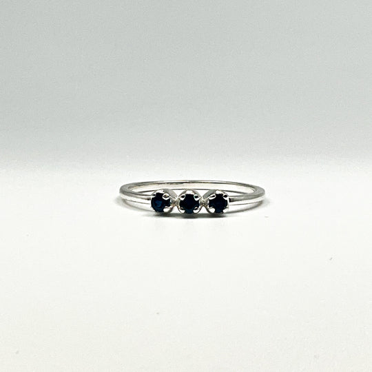 Dark Blue Sapphire Ring