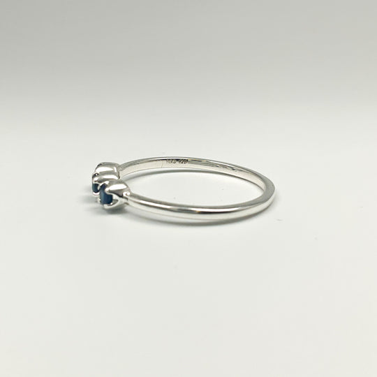Dark Blue Sapphire Ring