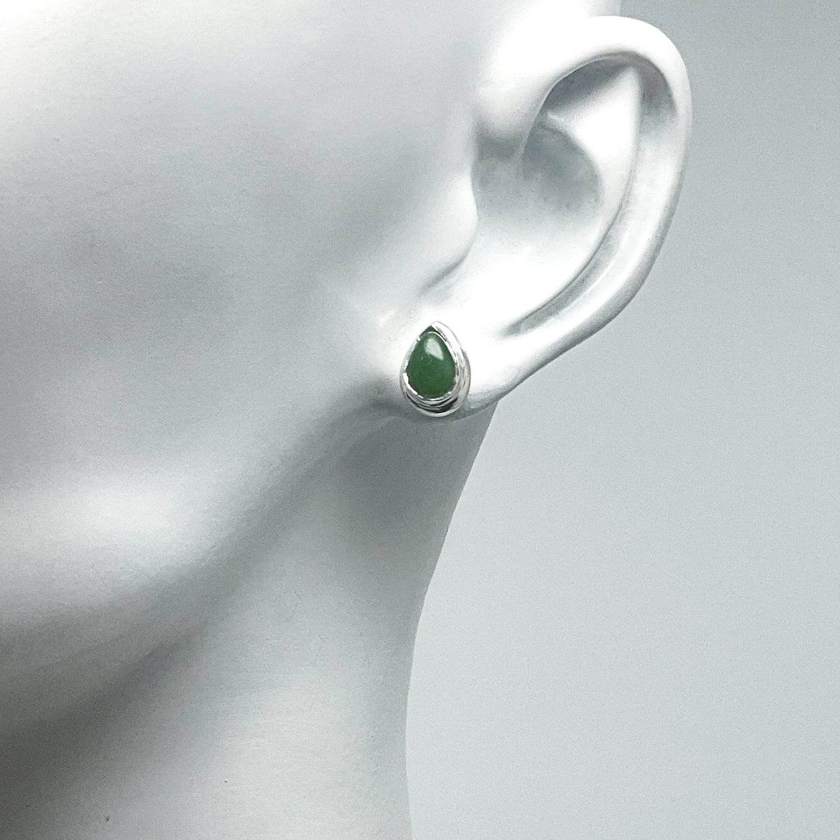 Jade Stud Earrings - Rocks and Gems Canada