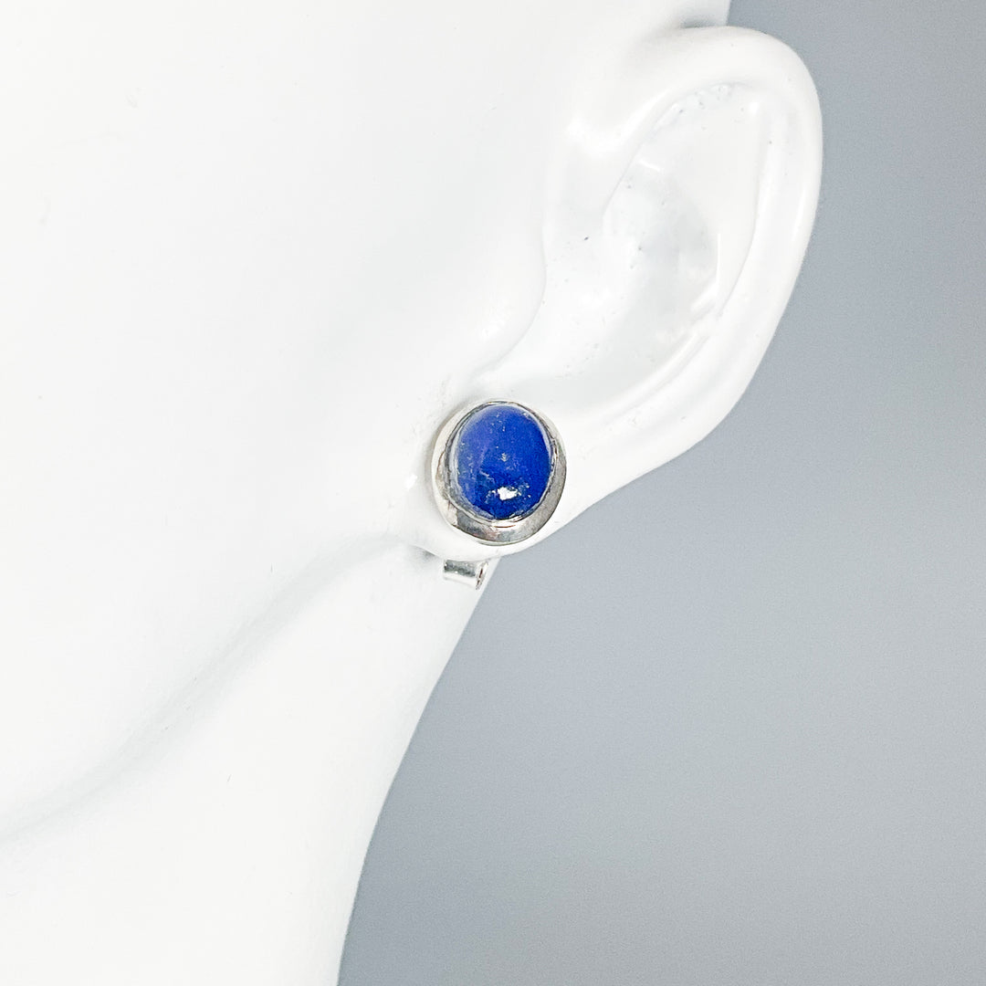 Lapis Lazuli Stud Earrings - Rocks and Gems Canada