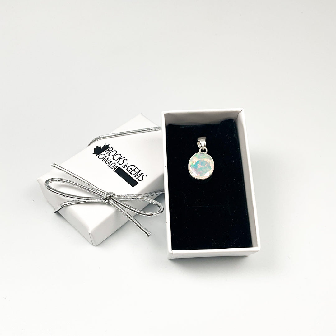 Fire Opal Pendant - Rocks and Gems Canada