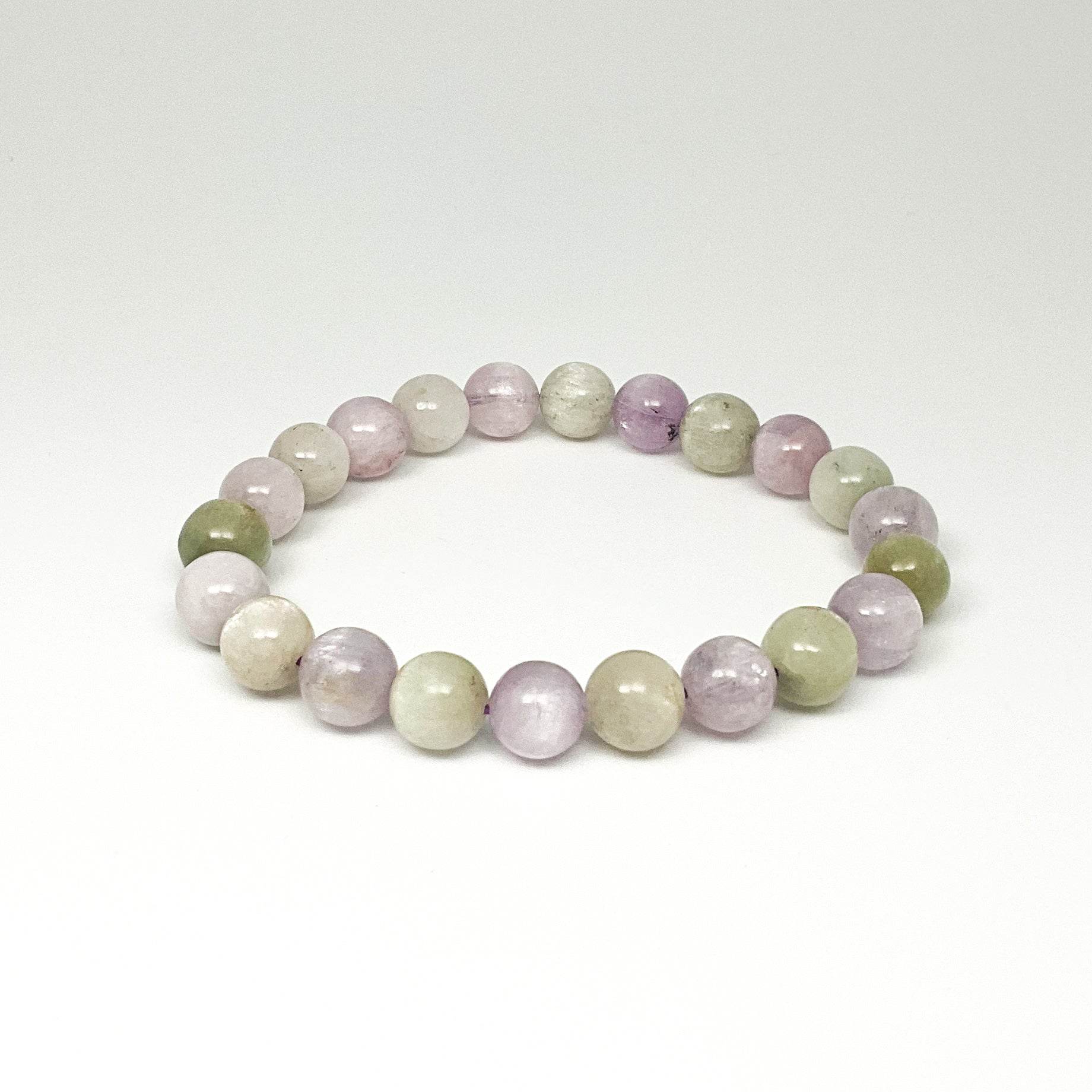 Kunzite Beaded Bracelet 9mm - Rocks and Gems Canada