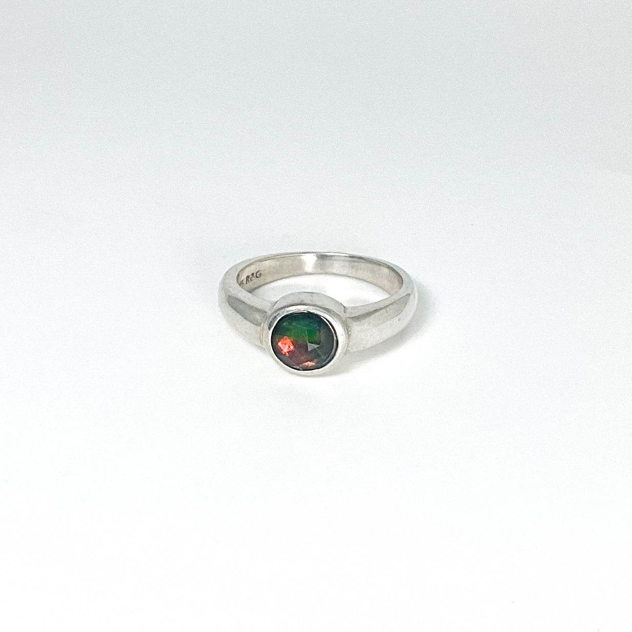 Alberta Ammolite Ring - Rocks and Gems Canada