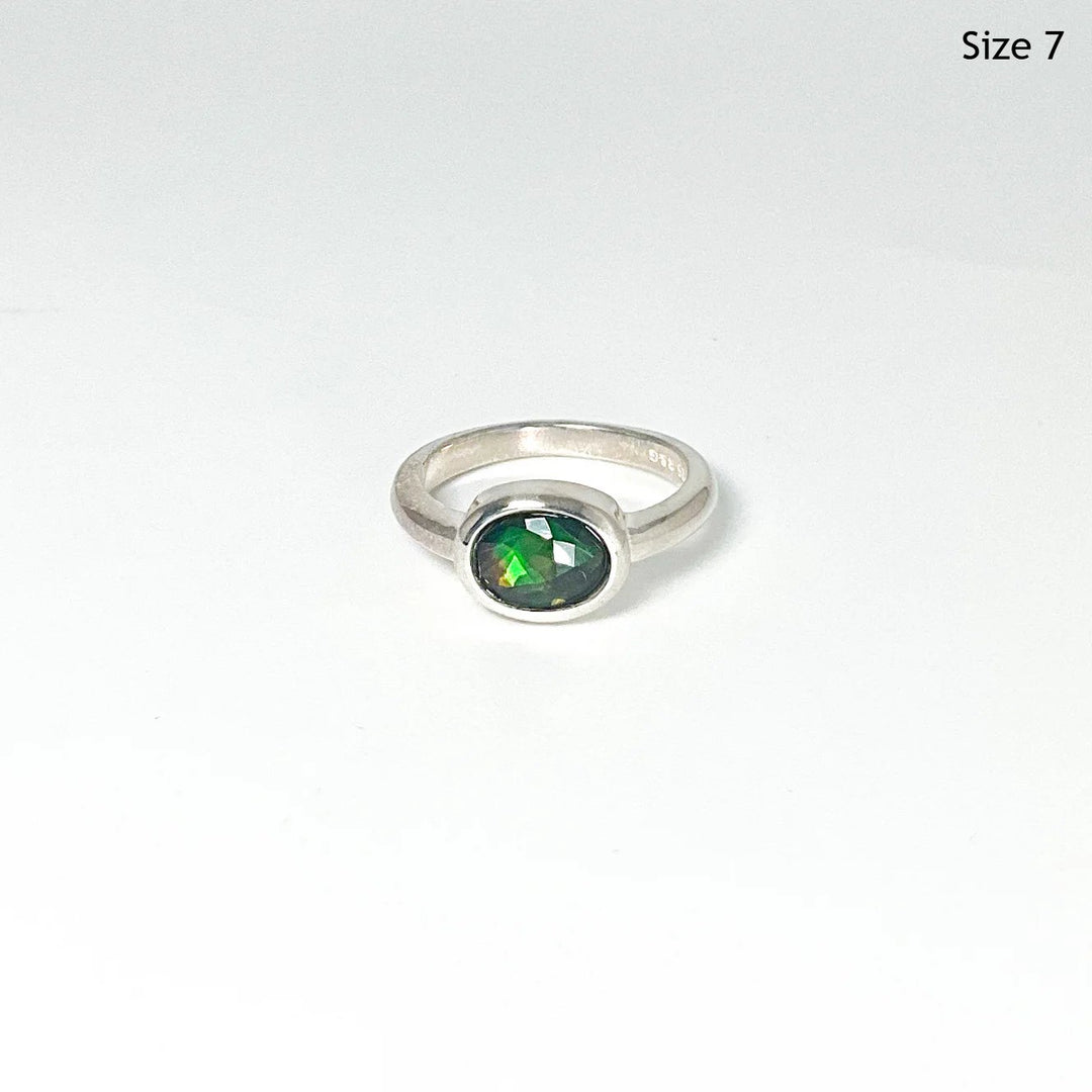 Alberta Ammolite Ring - Rocks and Gems Canada