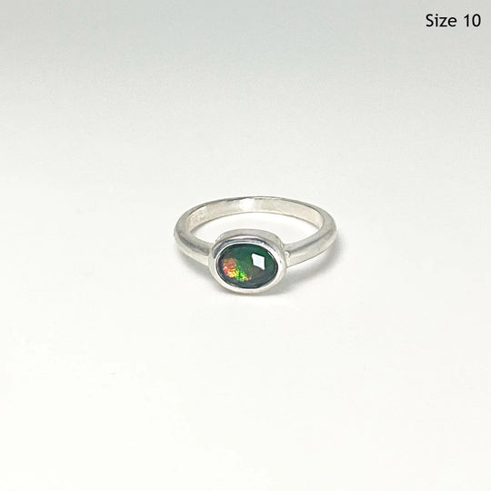 Alberta Ammolite Ring - Rocks and Gems Canada