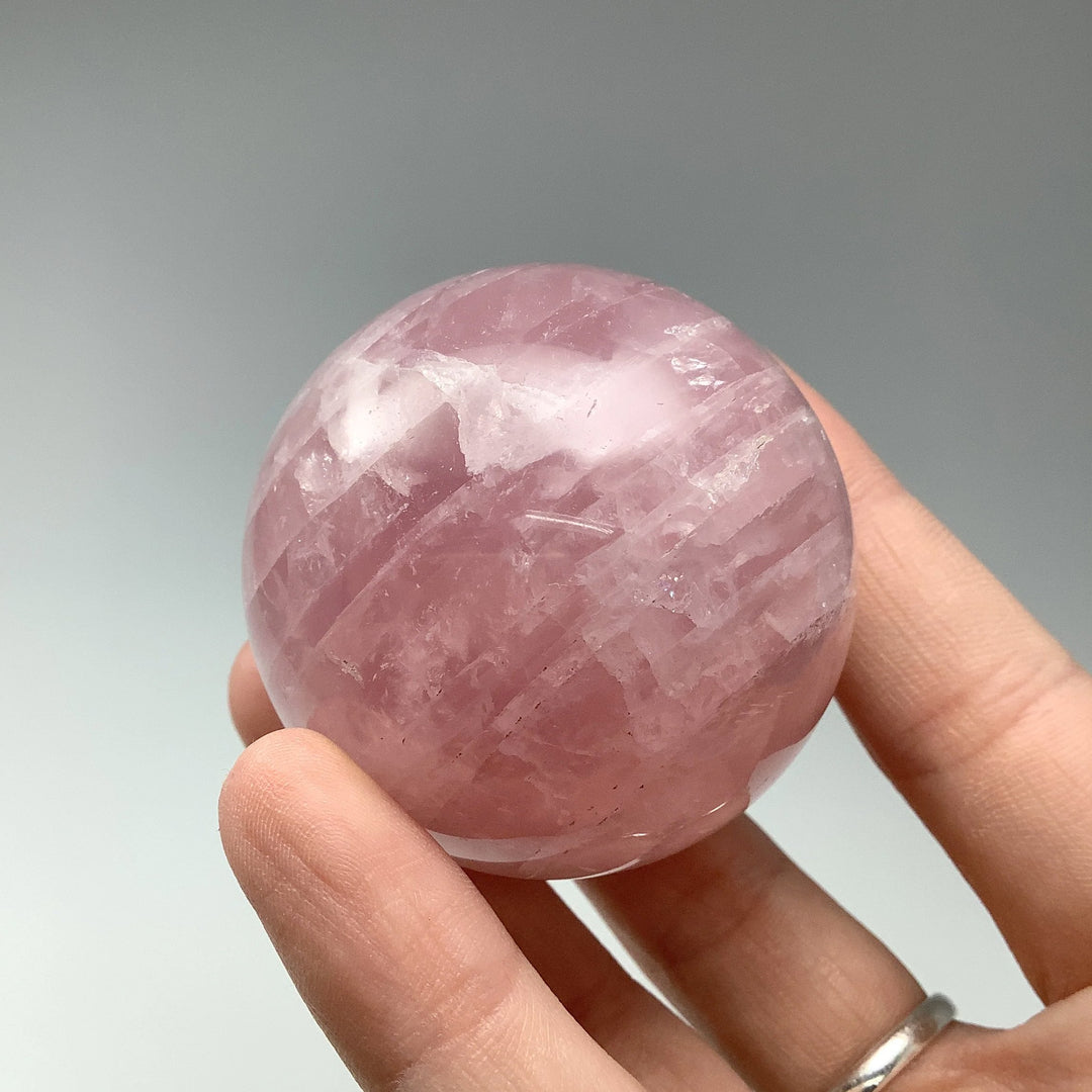 Rose Quartz Sphere - Rocks and Gems Canada