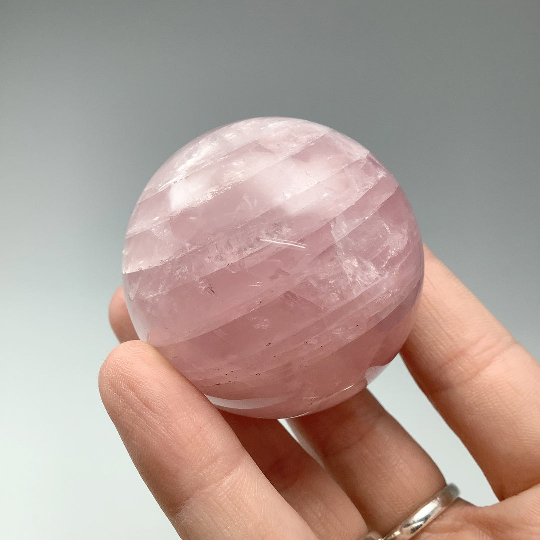 Rose Quartz Sphere - Rocks and Gems Canada