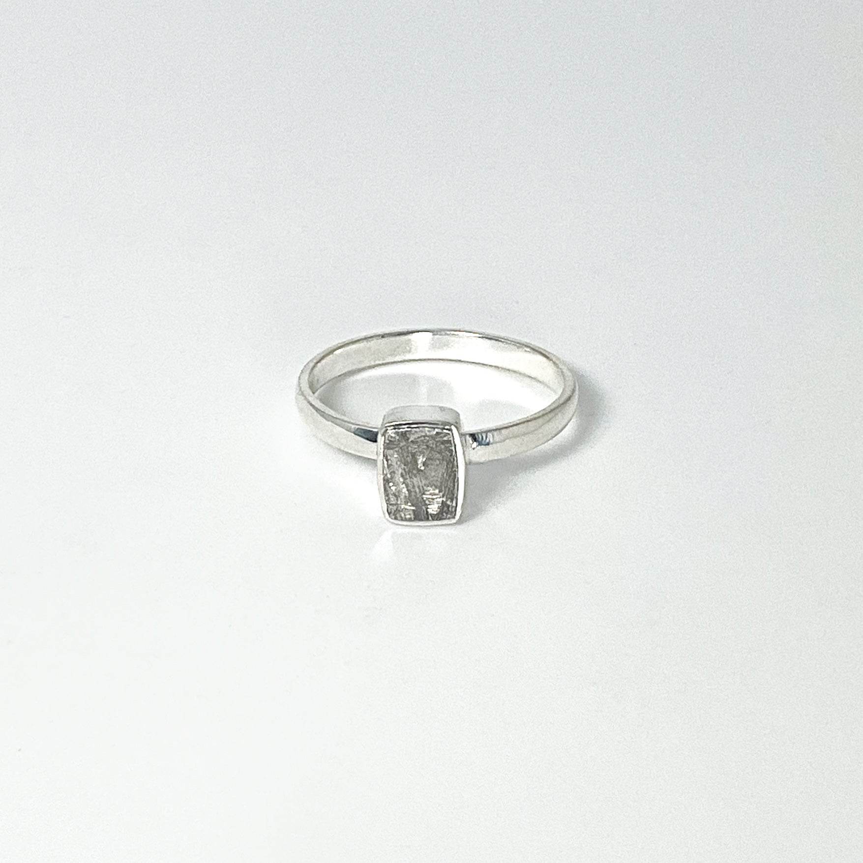 Muonionalusta Meteorite Ring - Rocks and Gems Canada