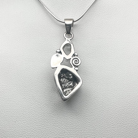 Campo Del Cielo Meteorite and Herkimer Diamond Pendant - Rocks and Gems Canada