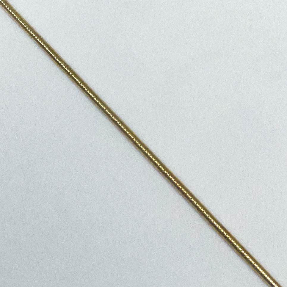Gold Plated Sterling Silver Chain - Snake Style - Rocks and Gems Canada