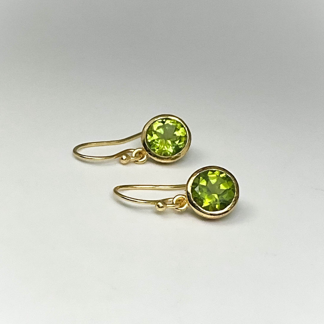 Peridot Dangle Earrings - Rocks and Gems Canada