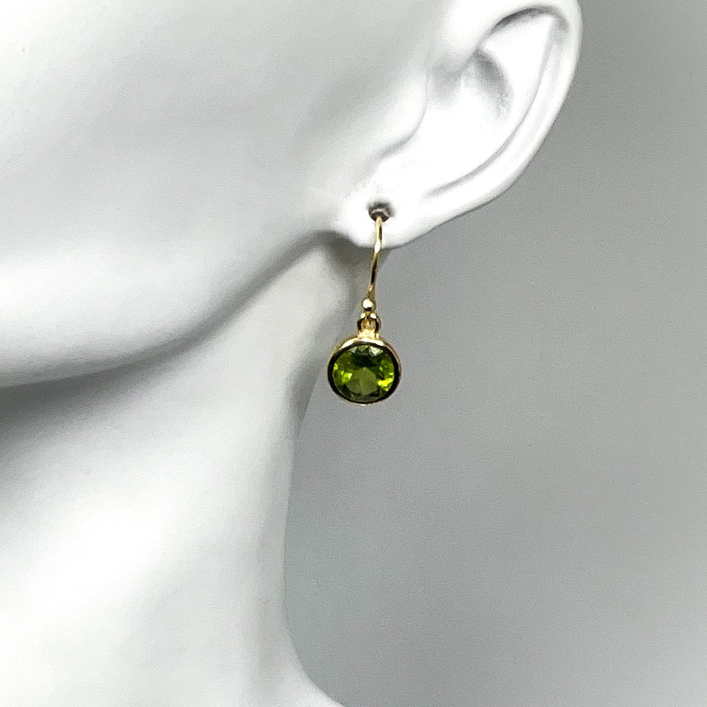 Peridot Dangle Earrings - Rocks and Gems Canada