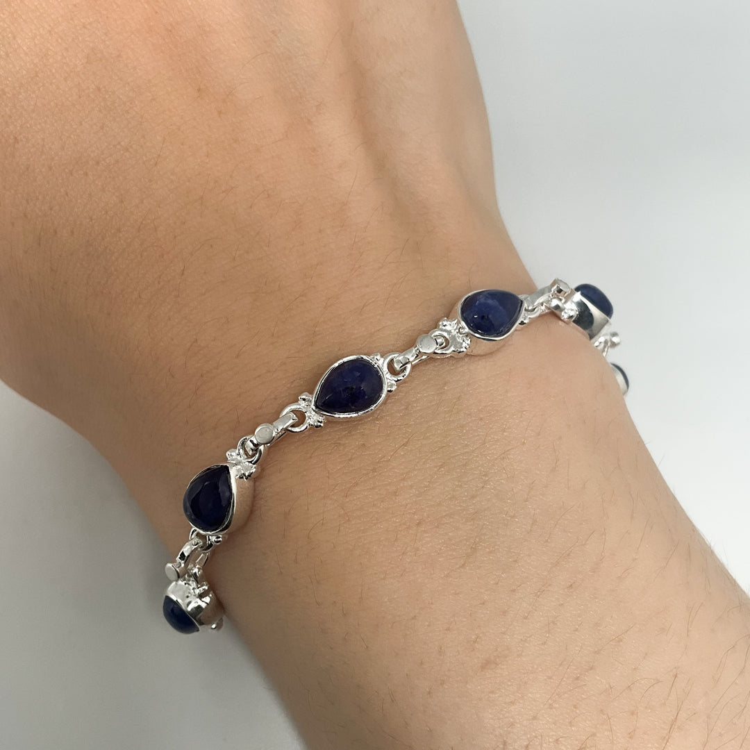 Sodalite Sterling Silver Bracelet (Copy) - Rocks and Gems Canada