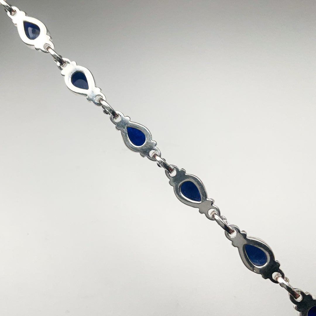 Sodalite Sterling Silver Bracelet (Copy) - Rocks and Gems Canada