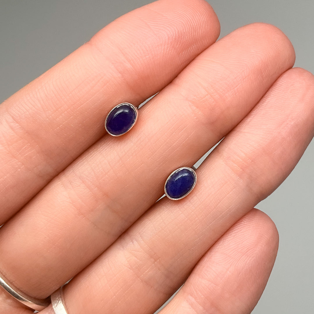 Sodalite Stud Earrings (Copy) - Rocks and Gems Canada