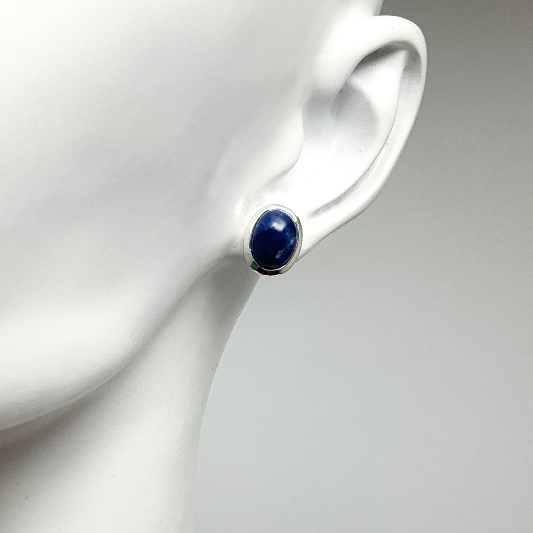 Sodalite Stud Earrings (Copy) - Rocks and Gems Canada