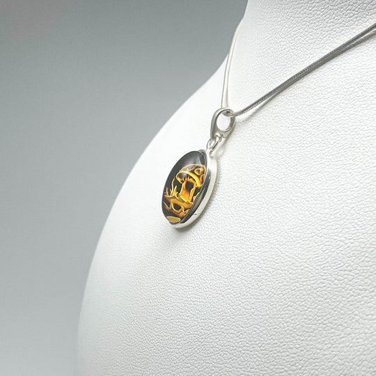 Amber Cameo Pendant - Rocks and Gems Canada