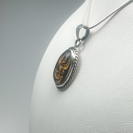 Amber Cameo Pendant - Rocks and Gems Canada