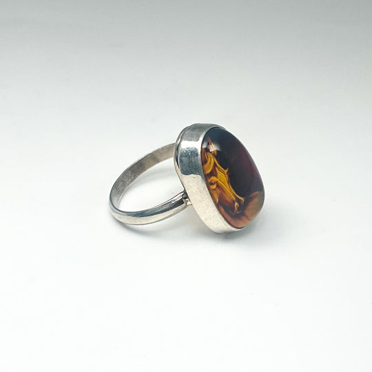Amber Cameo Horse Ring (Copy) - Rocks and Gems Canada