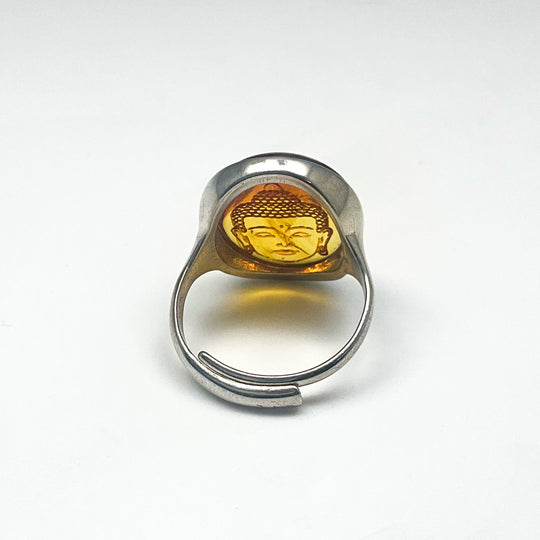 Amber Cameo Ring